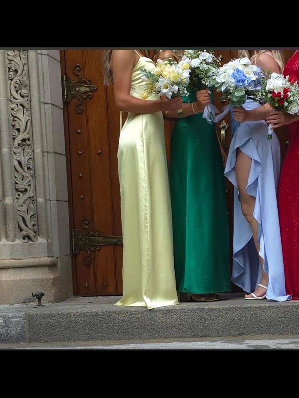 Elegant Pale Yellow Satin Slip Dress - Women